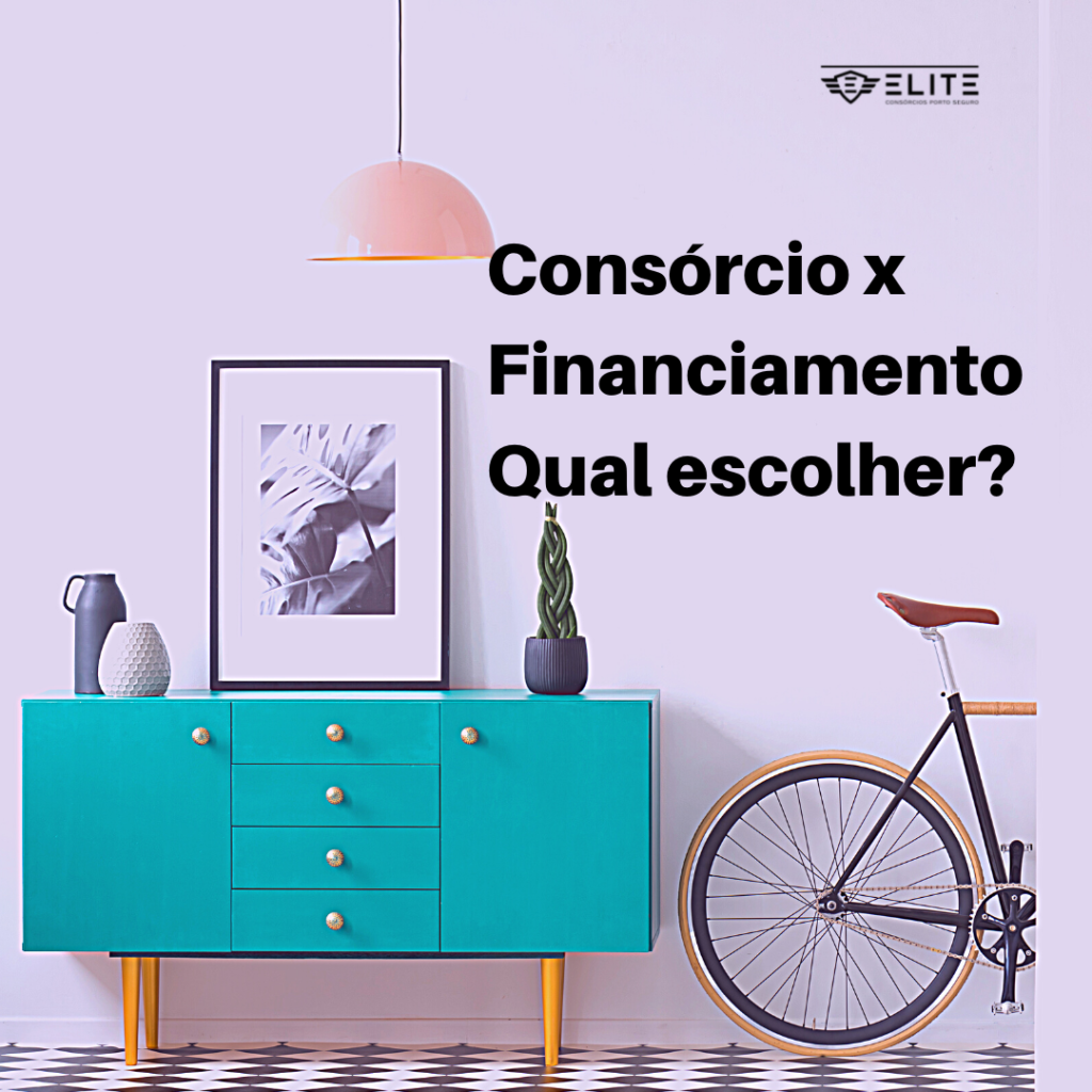 consórcio ou financiamento